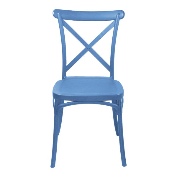 326 000015 3 Crossie pakoworld pp chair in blue shade 38x46.5x82cmOutdoor furniture > Garden chair
