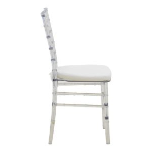 326 000039 2 Tiffany chair pakoworld with cushion transparent pc 38x38.5x88cmOutdoor furniture > Catering furniture