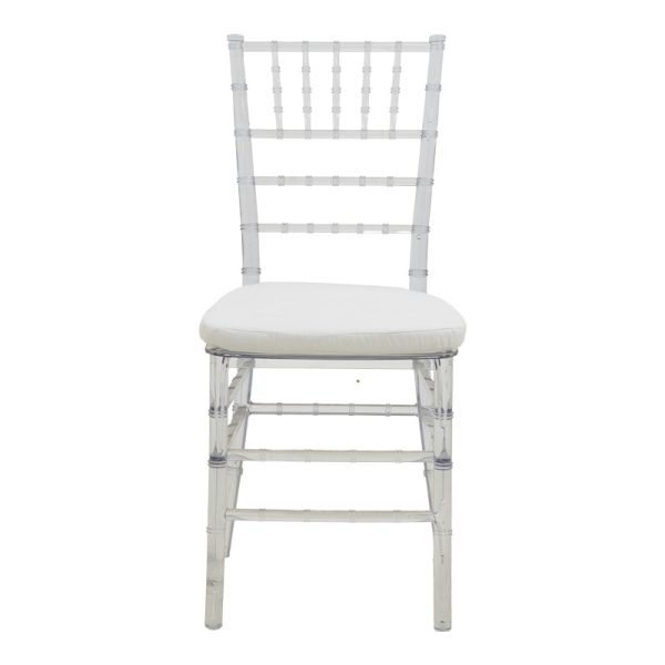326 000039 3 Tiffany chair pakoworld with cushion transparent pc 38x38.5x88cmOutdoor furniture > Catering furniture