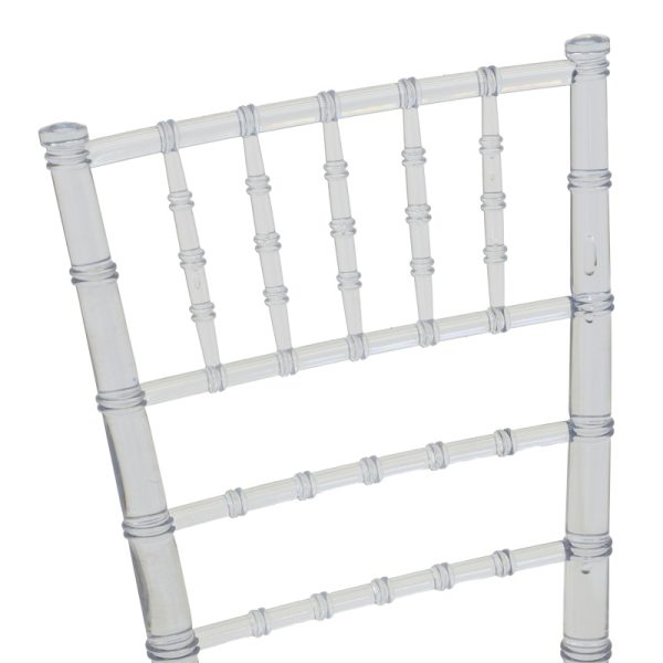 326 000039 4 Tiffany chair pakoworld with cushion transparent pc 38x38.5x88cmOutdoor furniture > Catering furniture