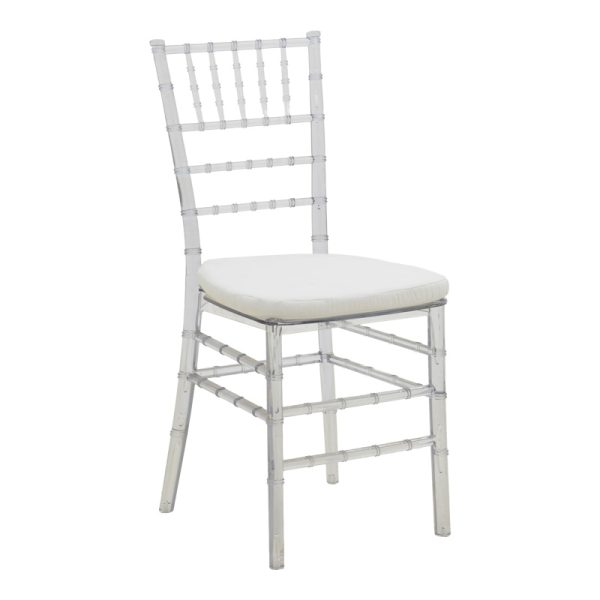 326 000039 Tiffany chair pakoworld with cushion transparent pc 38x38.5x88cmOutdoor furniture > Catering furniture