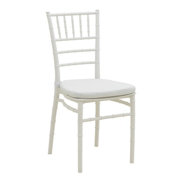 326 000040 Tiffany chair pakoworld with cushion transparent pc 40x40x88cmOutdoor furniture > Catering furniture