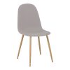 327 000002 Kalipso pakoworld melamine table in white shade and black metal leg D70x75cmIndoor furniture > Dining Tables