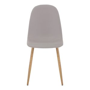 327 000002 3 Chair Bella pakoworld light grey fabric-natural metal leg 43x52x88cmIndoor furniture > Chairs
