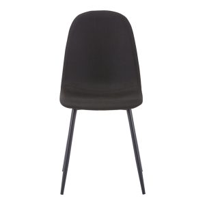 327 000003 3 Chair Bella pakoworld antracite fabric-black metal leg 43x52x88cmIndoor furniture > Chairs