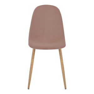 327 000007 4 Chair Bella pakoworld rotten apple velvet-natural metal leg 43x52x88cmIndoor furniture > Chairs