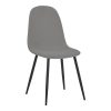 327 000010 Kalipso pakoworld melamine table in natural shade and black metal leg D70x75cmIndoor furniture > Dining Tables