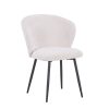 327 000018 Table Xuson pakoworld natural mdf-black metal legs D80x75cmIndoor furniture > Dining Tables