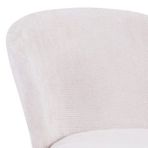 327 000018 4 Karg pakoworld chair white fabric-leg black metal 57x62x80cmIndoor furniture > Chairs