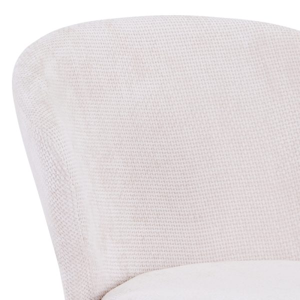 327 000018 4 Karg pakoworld chair white fabric-leg black metal 57x62x80cmIndoor furniture > Chairs