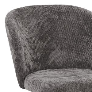 327 000019 4 Chair Karg pakoworld brown fabric-leg black metal 57x62x80cmIndoor furniture > Chairs