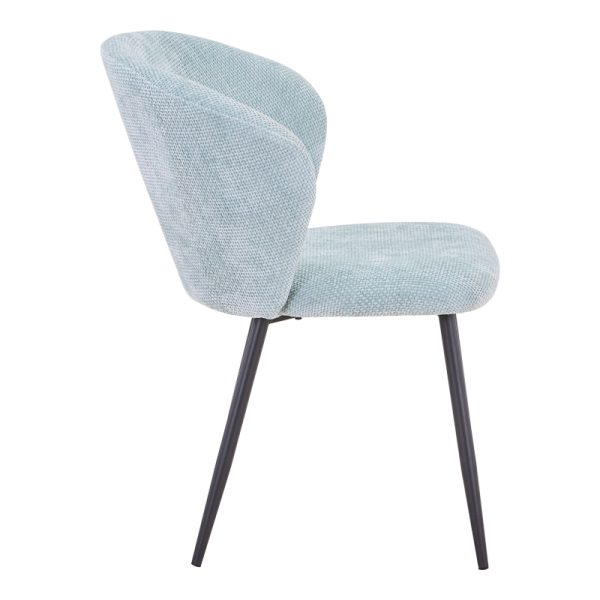 327 000020 2 Karg pakoworld chair ciel fabric-leg black metal 57x62x80cmIndoor furniture > Chairs