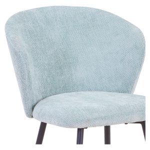 327 000020 4 Karg pakoworld chair ciel fabric-leg black metal 57x62x80cmIndoor furniture > Chairs