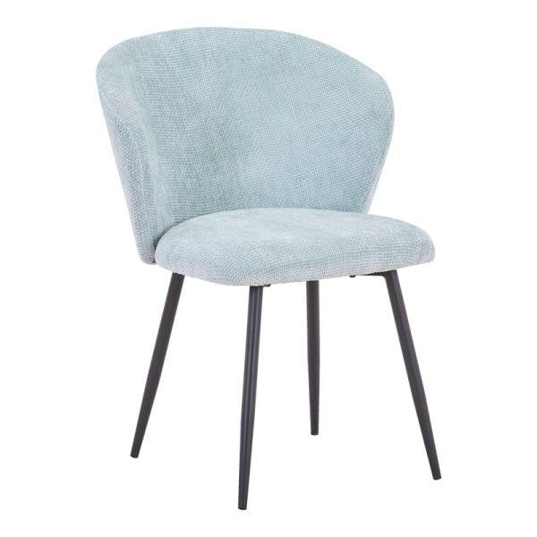 327 000020 Karg pakoworld chair ciel fabric-leg black metal 57x62x80cmIndoor furniture > Chairs