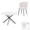327 000056 Barken armchair pakoworld fabric in gray-beige shade 77x74.5x73cmIndoor furniture > Living room armchairs