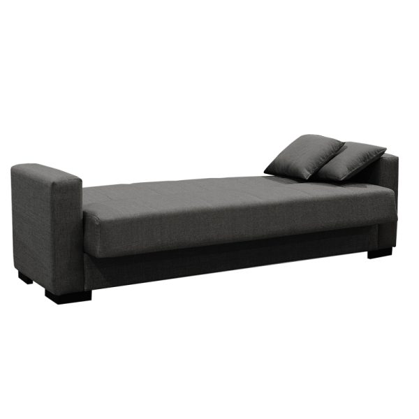 328 000010 2 Three-seater sofa-bed with storage space Vox pakoworld anthracite fabric 214x82x83cmIndoor furniture > Sofas-bed