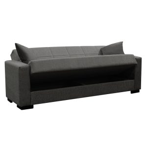 328 000010 3 Three-seater sofa-bed with storage space Vox pakoworld anthracite fabric 214x82x83cmIndoor furniture > Sofas-bed
