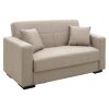 328 000012 Interest pakoworld living room set 2 pcs fabric in beige shade with cushionsIndoor furniture > Sofas