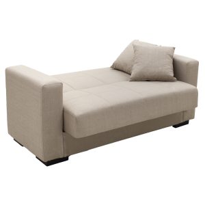 328 000012 2 Sofa-bed with storage two-seater Vox pakoworld cream fabric 154x82x83cmIndoor furniture > Sofas-bed