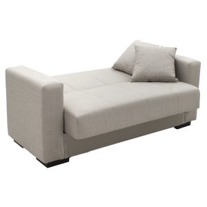 328 000013 2 Sofa-bed with storage two-seater Vox pakoworld light gray fabric 154x82x83cmIndoor furniture > Sofas-bed