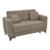 328 000031 Sofa-bed with storage three-seater Lincoln pakoworld beige fabric 225x75x85cmIndoor furniture > Sofas-bed