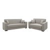 328 000034 Living room set 2 pieces Lincoln pakoworld fabric in anthracite shadeIndoor furniture > Sofas