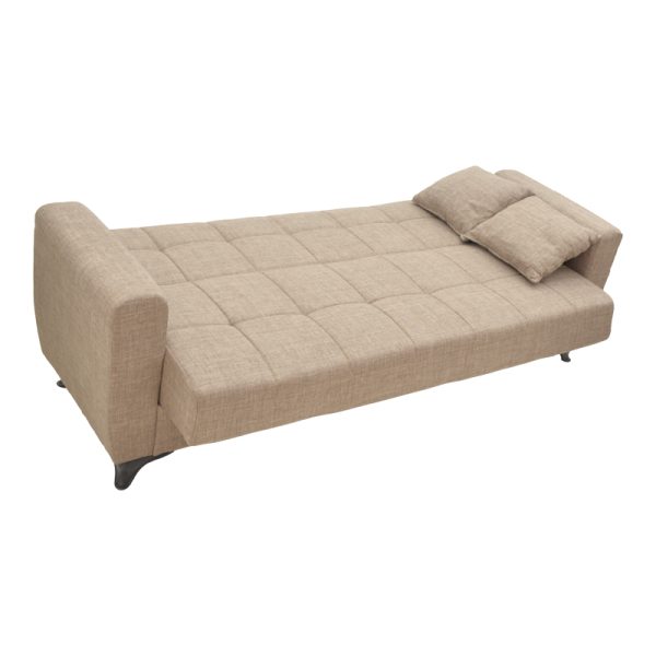 328 000041 3 Living room set 2 pcs Modesto pakoworld fabric in light brown shadeIndoor furniture > Sofas