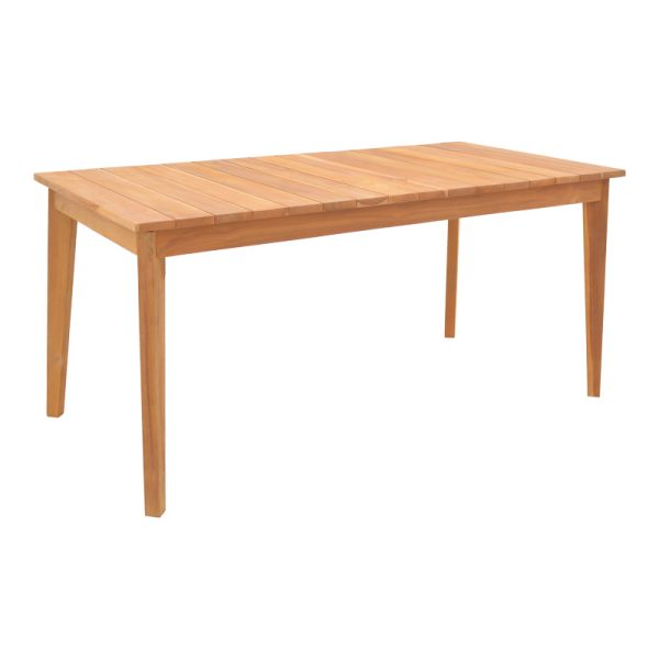340 000004 Ory pakoworld teak wood table in natural shade 160x80x75cmBOHO CHIC > Dining Tables