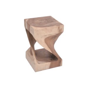 343 000083 Hourian side table pakoworld suar wood in natural color 30x30x65cmIndoor furniture > Tables auxiliary