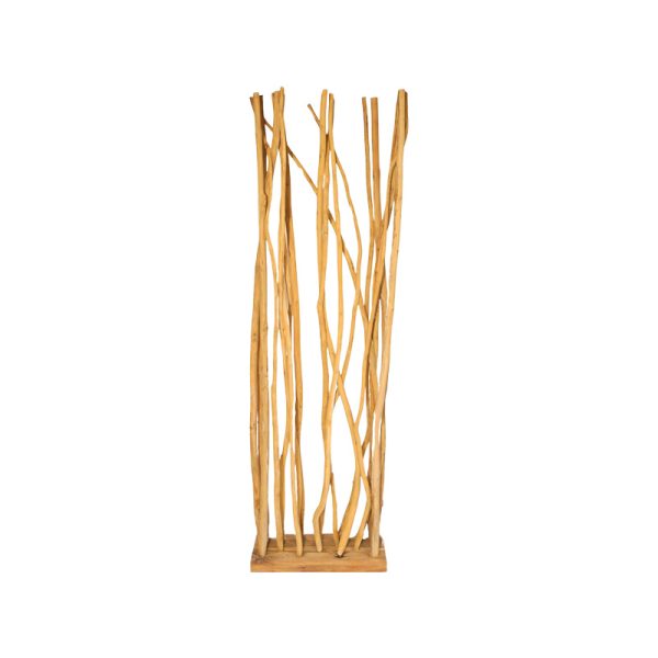 343 000085 Floor decoration Barbin pakoworld teak-suar wood in natural color 60x25x200cmDecoration > Decorations > Rooms deviders