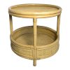343 000093 Hourian side table pakoworld suar wood in natural color 30x30x65cmIndoor furniture > Tables auxiliary