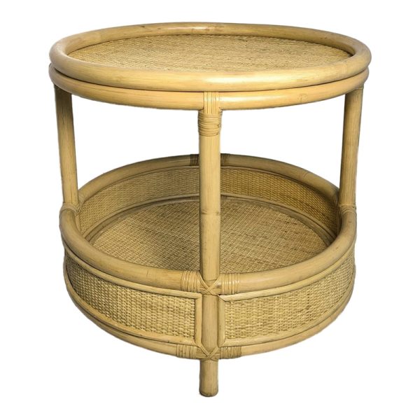 343 000093 Moody side table pakoworld pe rattan in natural color D55x51cmIndoor furniture > Tables auxiliary