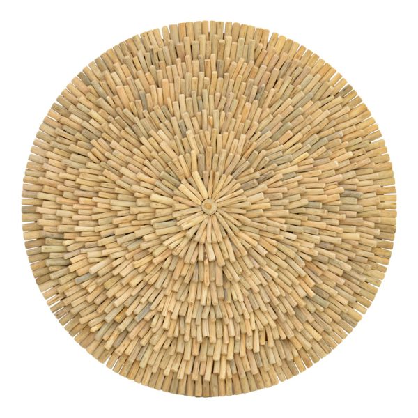 343 000105 Wall decorative Decofy Inart drift wood in natural color D100x5cmDecoration > Decorations > Wall Decorations