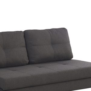 347 000003 4 Sofa-bed Hafrene pakoworld anthracite fabric 151x94x71cmIndoor furniture > Sofas-bed