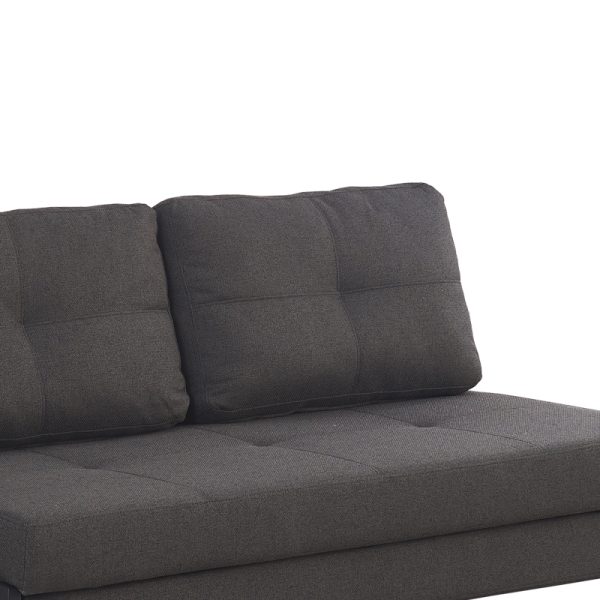 347 000003 4 Sofa-bed Hafrene pakoworld anthracite fabric 151x94x71cmIndoor furniture > Sofas-bed