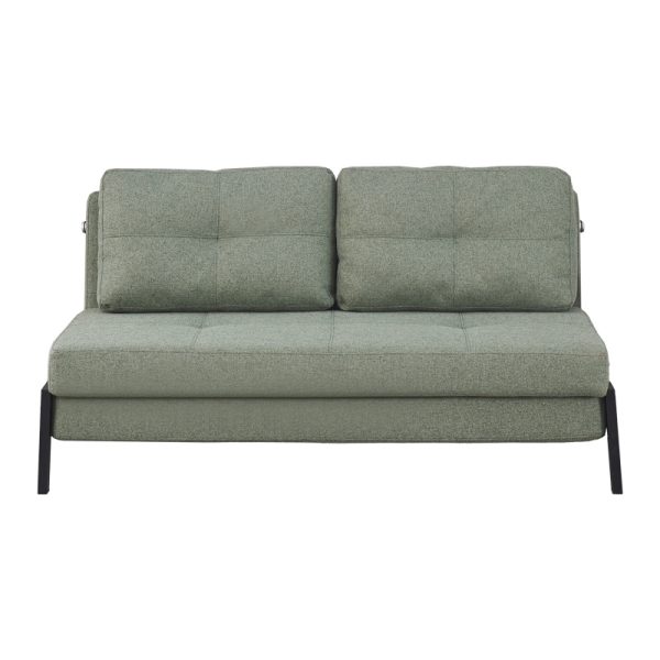 347 000005 3 Sofa-bed Hafrene pakoworld light green fabric 151x94x71cmIndoor furniture > Sofas-bed