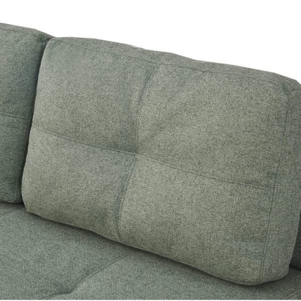 347 000005 4 Sofa-bed Hafrene pakoworld light green fabric 151x94x71cmIndoor furniture > Sofas-bed