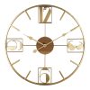351 000014 Wall clock Rive Inart metal in gold shade 80x3x80cmDecoration > Clocks