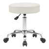 360 000012 Office-work stool with wheels Uficio pakoworld pu in black shade 46x42x48-64cmOffice furniture > Labor office chairs