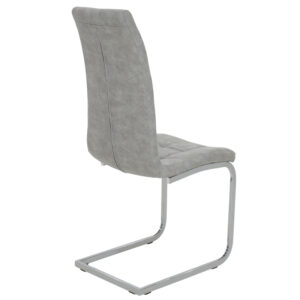 029 000022 1 Chair Darrell Argos The Classic metal chrome with PU light grey antique