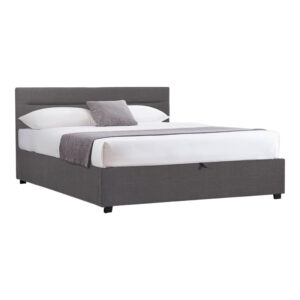 Molito Argos The Classic bed in dark grey color fabric with storage space 160x200cm
