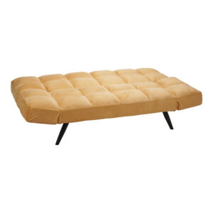 024 000050 2 Sofa - bed 3-seater Freddo Argos The Classic in yellow velvet 181x81x86cm