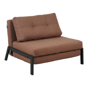 Fancy Argos The Classic armchair-bed with brown fabric and black leg 95x98x70cm