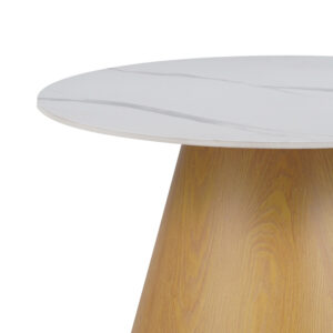 029 000265 2 Coffee table Soleire Argos The Classic white marble sintered stone-metal base D70x41.5cm