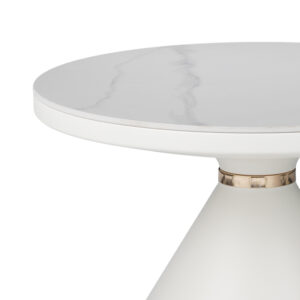 029 000280 1 Coffee table Coozlin Argos The Classic white marble metal D70x40cm