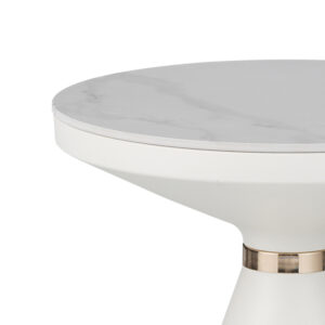 029 000320 2 Side table Coozlin Argos The Classic white marble with white-gold metal