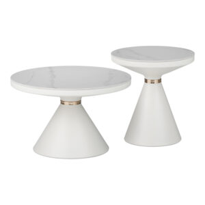 029 000320 Side table Coozlin Argos The Classic white marble with white-gold metal