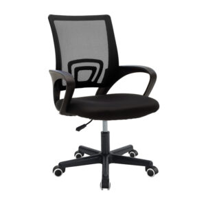 Berto II Argos The Classic office chair with mesh fabric in black shade 60x48x85-95cm