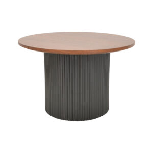 029 000352 1 Dovel Argos The Classic coffee table mdf in walnut-black metal D70x45cm