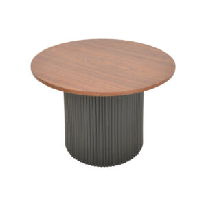 029 000352 2 Dovel Argos The Classic coffee table mdf in walnut-black metal D70x45cm